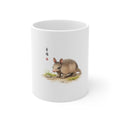 Armadillo Ceramic Mug — Cute Wildlife Illustration Coffee Cup