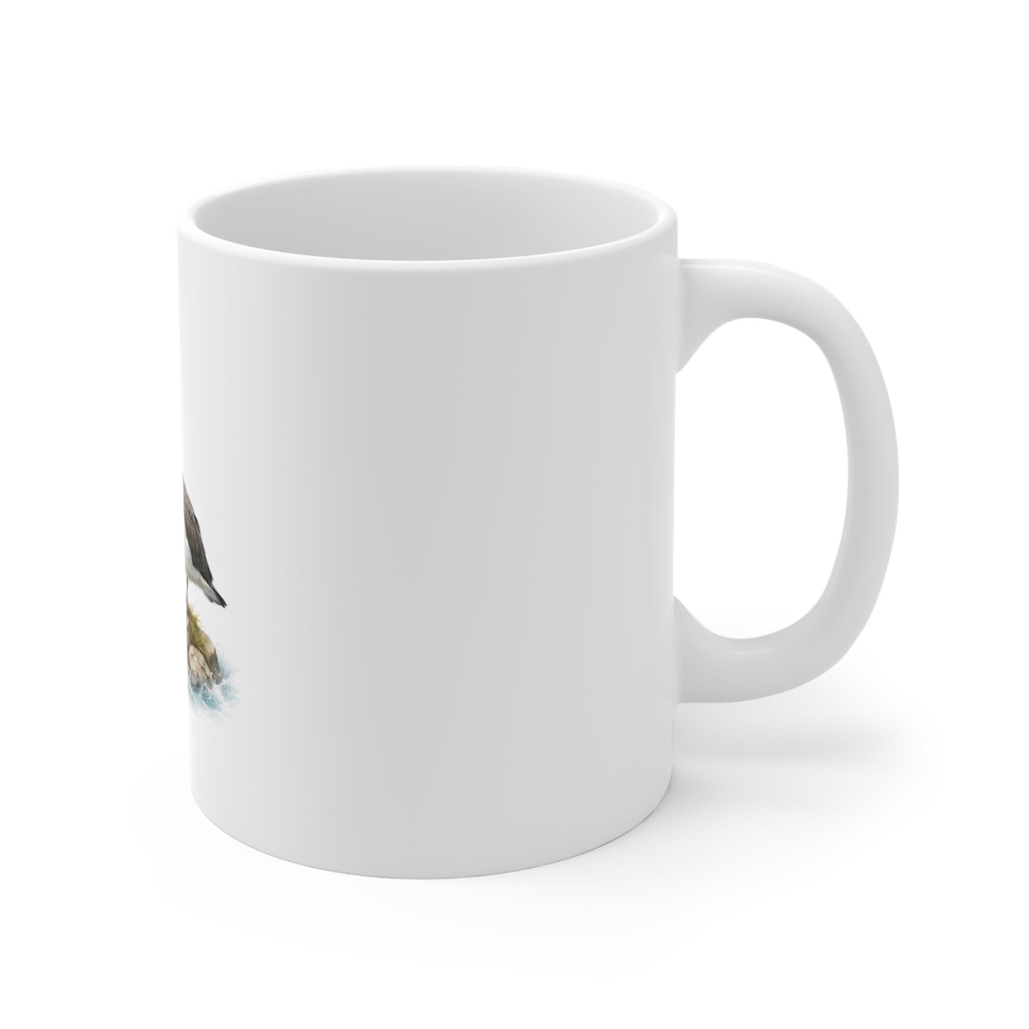Albatross Watercolor Mug — Coastal Bird Ceramic Coffee Cup (11 oz)