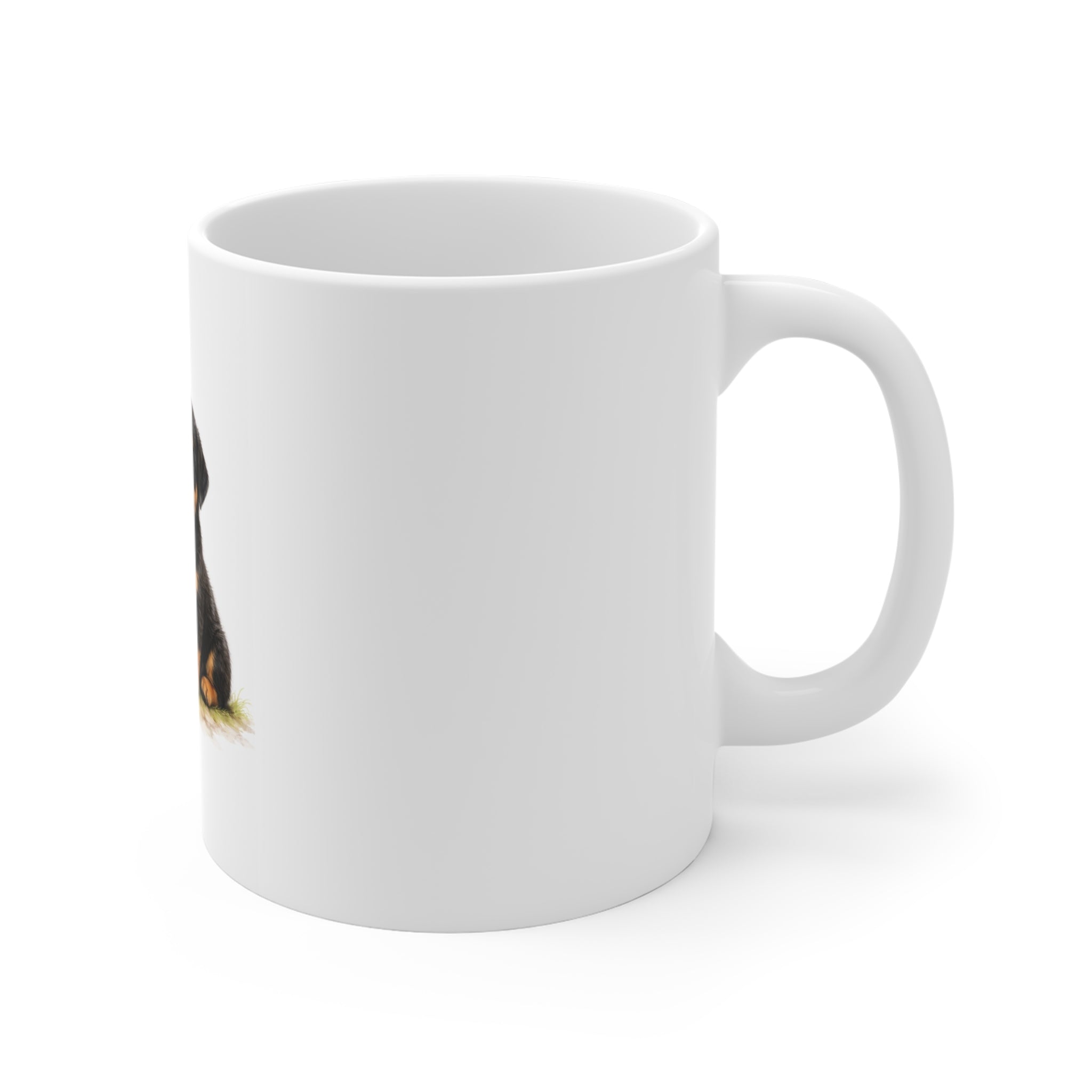 Rottweiler Puppy 11oz Ceramic Mug – Cute Dog Art Coffee Cup