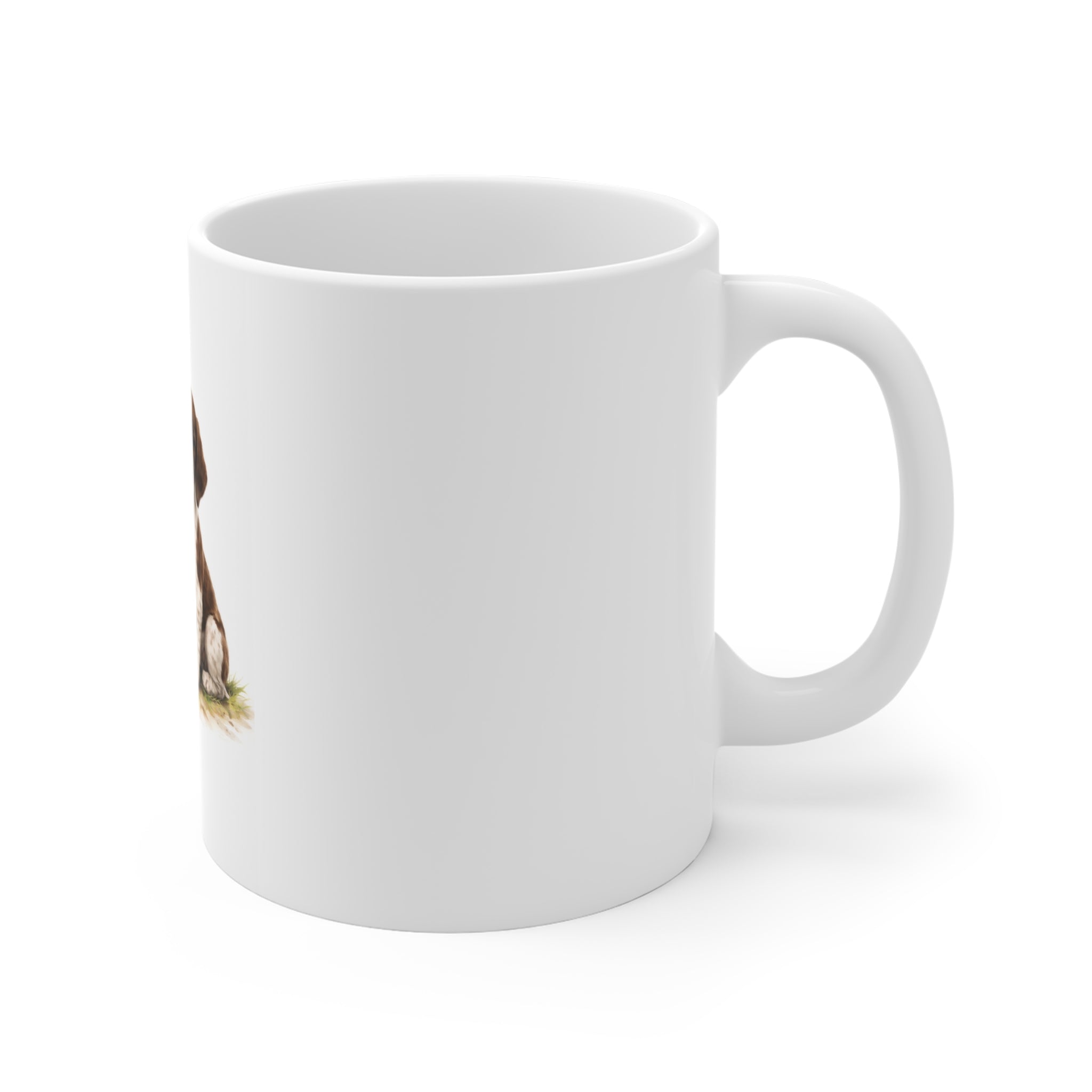 German Shorthaired Pointer Watercolor Mug — Cute Sitting Dog 11oz Ceramic Coffee Cup