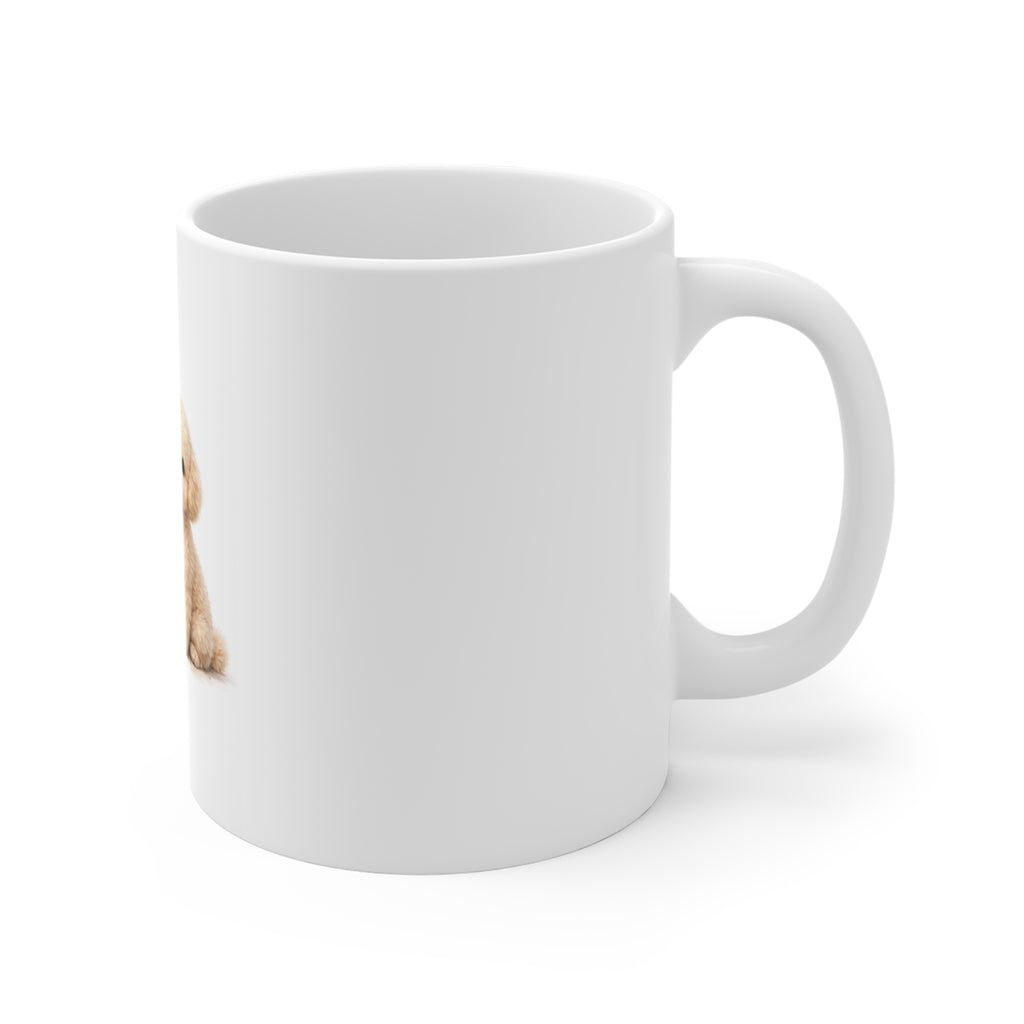 Cute Poodle Mug — 11oz Ceramic Coffee Cup with Adorable Puppy Design